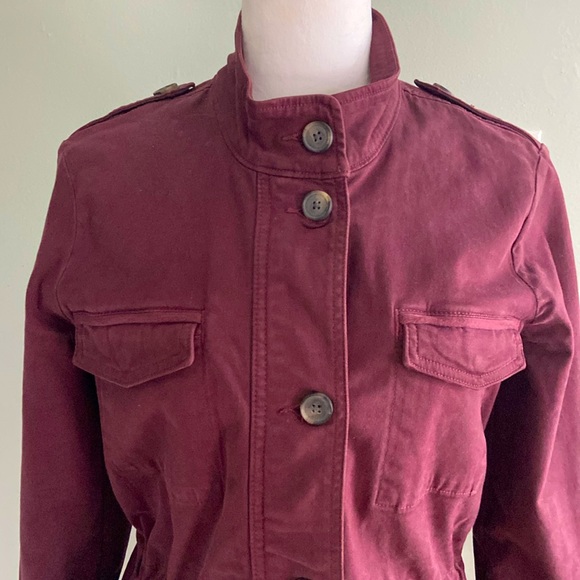 Lucky Brand Utility Style Jacket | Like New | Deep Burgundy Size Small - Picture 2 of 8